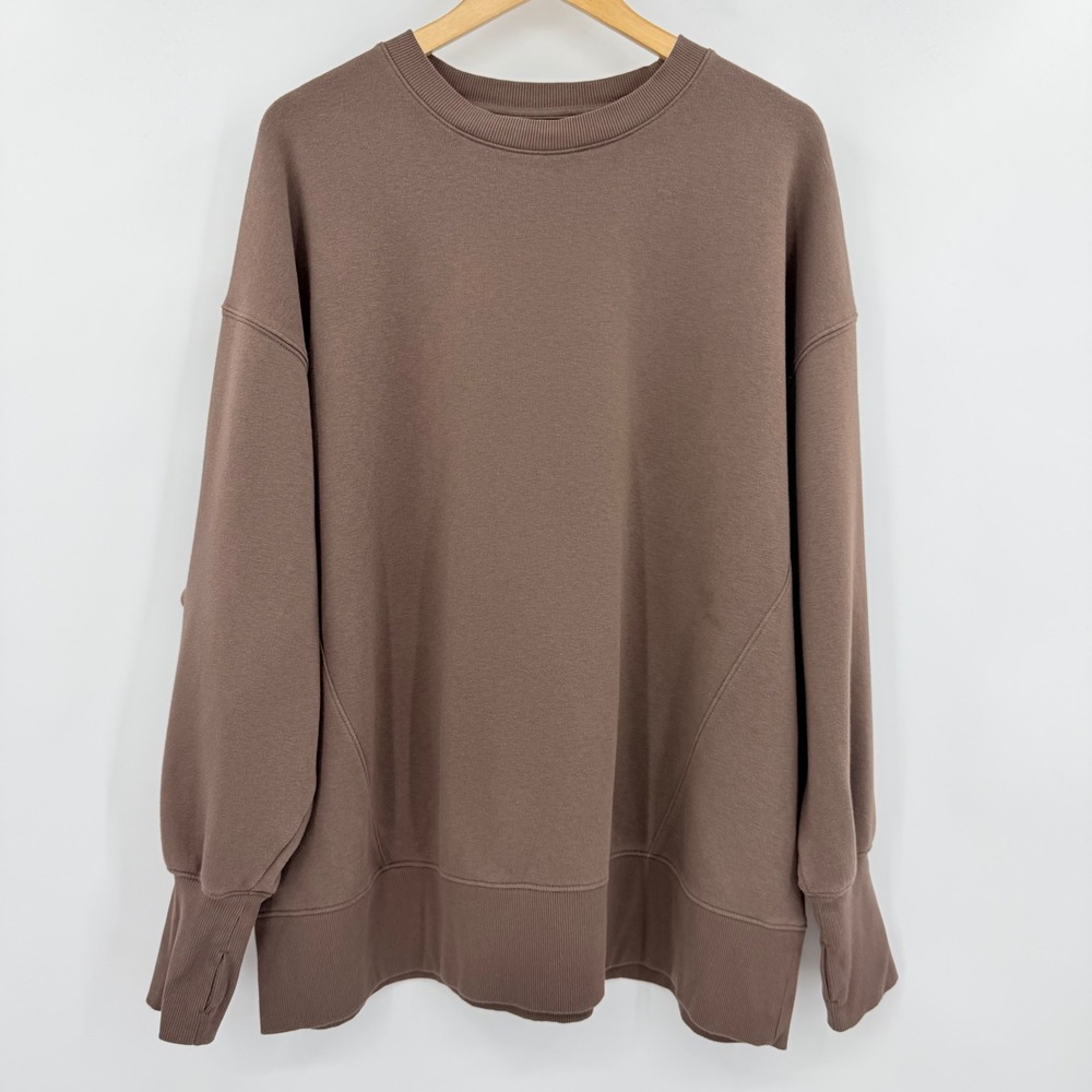 Wild Fable California Golden State Oversized Sweatshirt Brown XL Thumbholes - Picture 4 of 7
